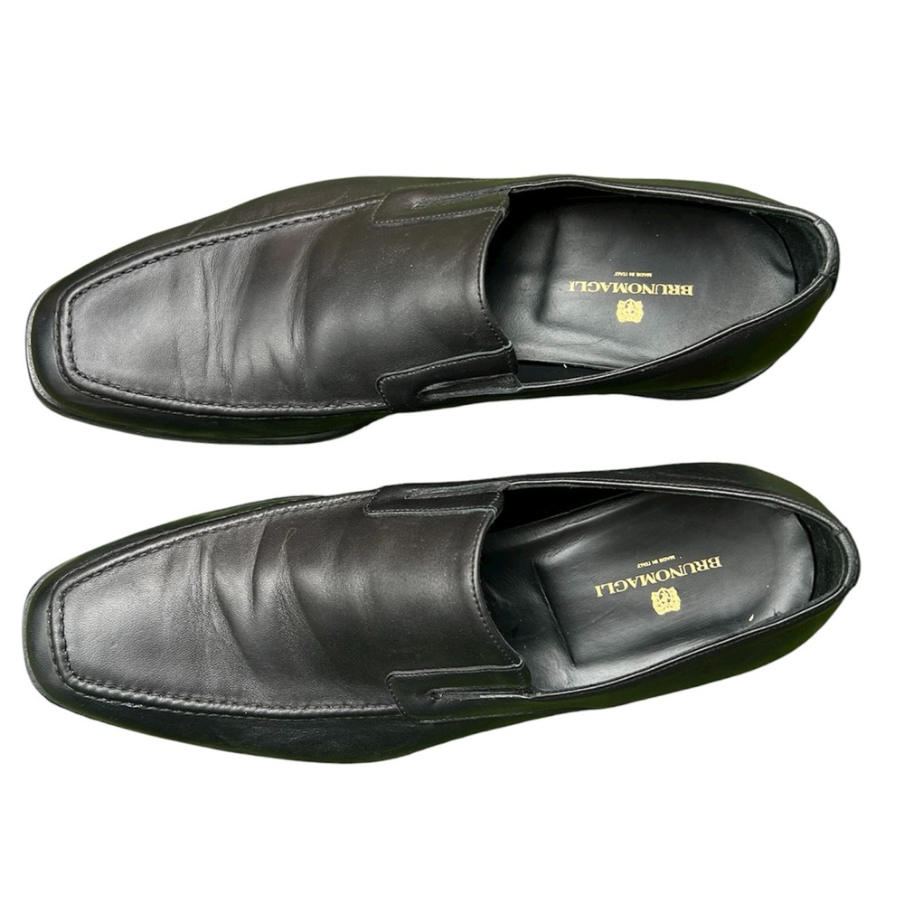 Bruno Magli Elegant Black Leather Loafers